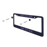 Custom Navy Light Purple License Plate Frame