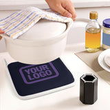 Custom Navy  Light Purple Oven Mitt Set
