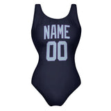 Custom Navy Light Blue Swimsuit