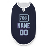 Custom Navy Light Blue Pet Vest