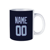 Custom Navy Light Blue Mug