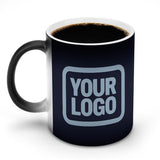 Custom Navy Light Blue Magic Mug