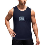 Custom Navy Light Blue Men's Tank Top