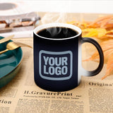 Custom Navy Light Blue Magic Mug