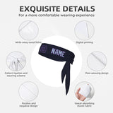 Custom Navy Light Blue Headband
