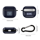 Custom Navy Light Blue AirPods Case (3rd Generation)