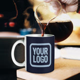 Custom Navy Light Blue Mug