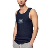 Custom Navy Light Blue Men's Tank Top