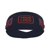 Custom Navy Coral Red Sports headband