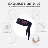 Custom Navy Coral Red Headband
