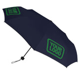 Custom Navy Emerald Green Automatic Umbrella