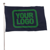 Custom Navy Emerald Green Flag