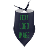 Custom Navy Emerald Green Pet Scarf