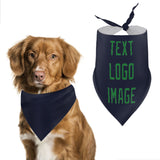 Custom Navy Emerald Green Pet Scarf