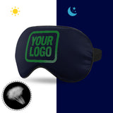 Custom Navy Emerald Green Sleep Mask