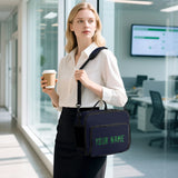 Custom Navy Emerald Green Lunch Bag