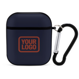 Custom Navy Coral Red AirPods Case