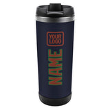 Custom Navy Coral Red Stainless Steel Water Cup