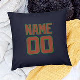 Custom Navy Coral Red Pillowcase