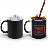 Custom Navy Coral Red Magic Mug