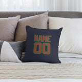 Custom Navy Coral Red Pillowcase