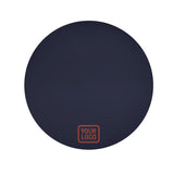 Custom Navy Coral Red Round Table Cloth