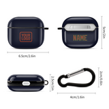 Custom Navy Coral Red AirPods Case (3rd Generation)