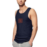 Custom Navy Coral Red Men's Tank Top