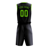 Custom Navy Emerald Green Basketball Set