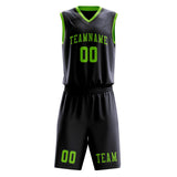 Custom Navy Emerald Green Basketball Set