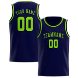 Custom Navy & Emerald Green Colors Design Sports Basketball Jersey