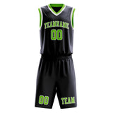 Custom Navy Emerald Green Basketball Set