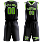 Custom Navy Emerald Green Basketball Set