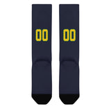 Custom Navy Gold Knee-High Sock