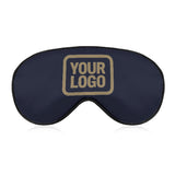 Custom Navy Light Khaki Sleep Mask
