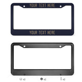 Custom Navy Light Khaki License Plate Frame