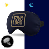 Custom Navy Light Khaki Sleep Mask