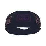 Custom Navy Purple Sports headband