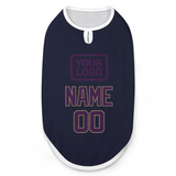 Custom Navy Purple Pet Vest