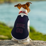 Custom Navy Purple Pet Vest