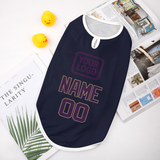 Custom Navy Purple Pet Vest