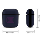 Custom Navy Purple AirPods Case