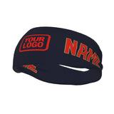 Custom Navy Orange Red Sports headband