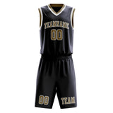 Custom Navy Light Khaki Basketball Set