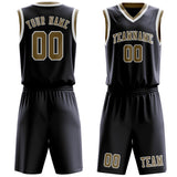 Custom Navy Light Khaki Basketball Set