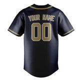 Custom Navy & Light Khaki Colors Design Sports Baseball Jersey