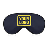 Custom Navy Light Yellow Sleep Mask