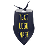 Custom Navy Light Yellow Pet Scarf