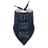 Custom Navy Blue Green Pet Scarf