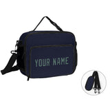 Custom Navy Blue Green Lunch Bag